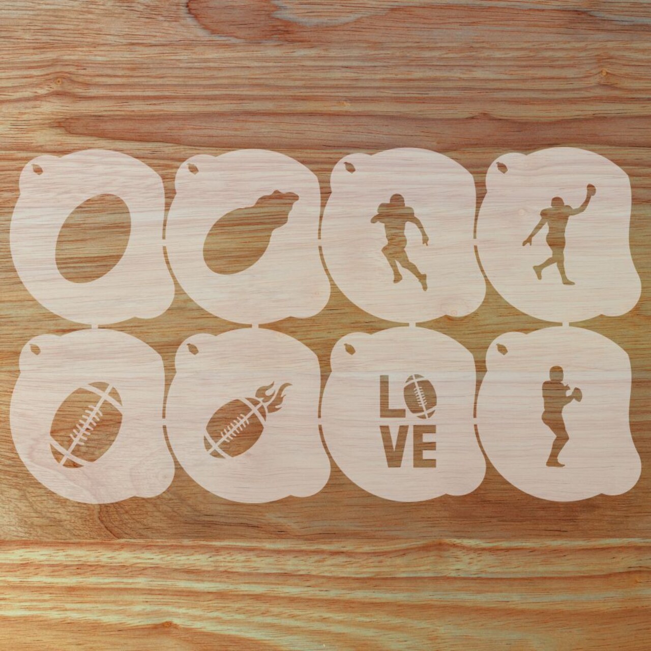 Football Face Painting Stencil Set | Perfect for Face Painting, Temporary Tattoos, Birthday Party | Designer Stencils |